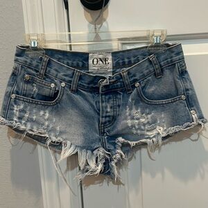 One Teaspoon denim shorts